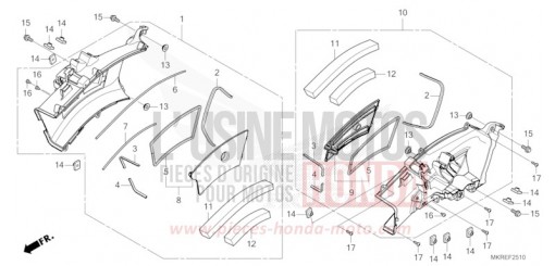 AIR INTAKE DUCT CBR1000SPR de 2024